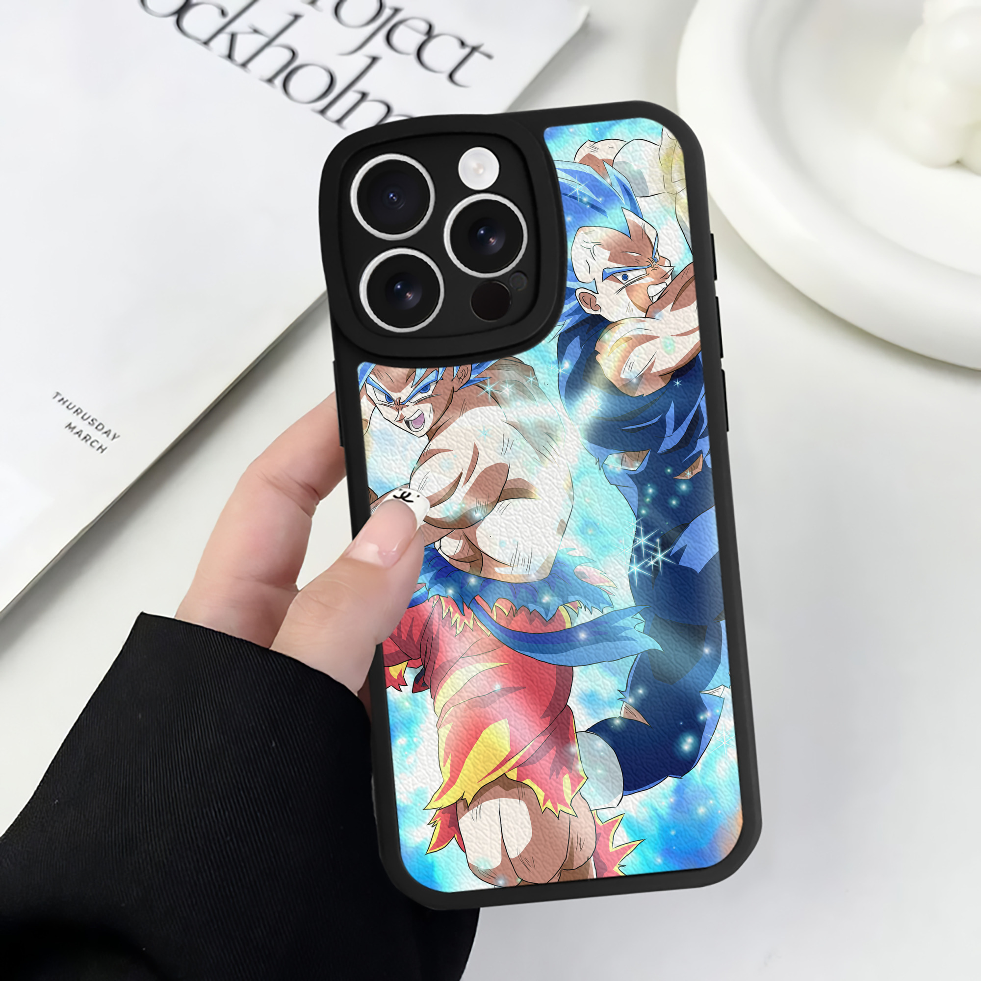 （画像用） ドラゴンボール DRAGON BALL 【iPhone 16シリーズ対応】シリコンスマホケース（レザー調） 材質：シリコン